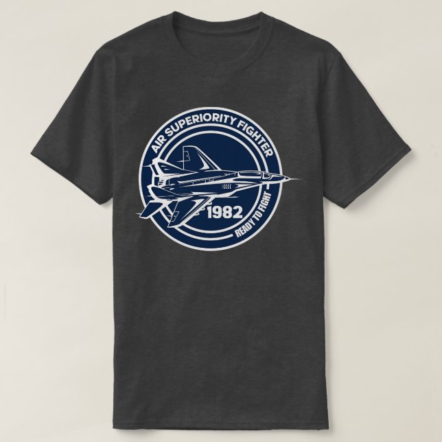 CAMISETA JET DE COMBATE DE AR (Frente do Design)