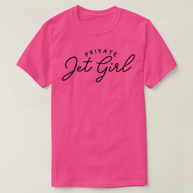 Camiseta Jet Girl White ou Black Jet Privado D (Frente do Design)