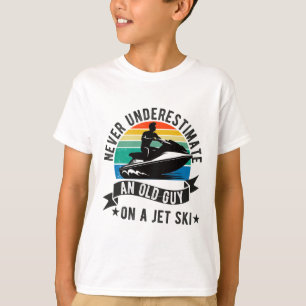 Camiseta Jet Ski Para Homens Pai Garoto Jet Motorista De Es