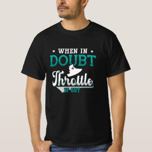 Camiseta Jet Ski Quando Em Dúvida Aperte-O Para Fora Do Esq