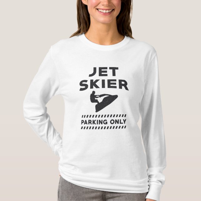Camiseta Jet Skiing Jet Ski Jet Skier Parking Only Water (Frente)