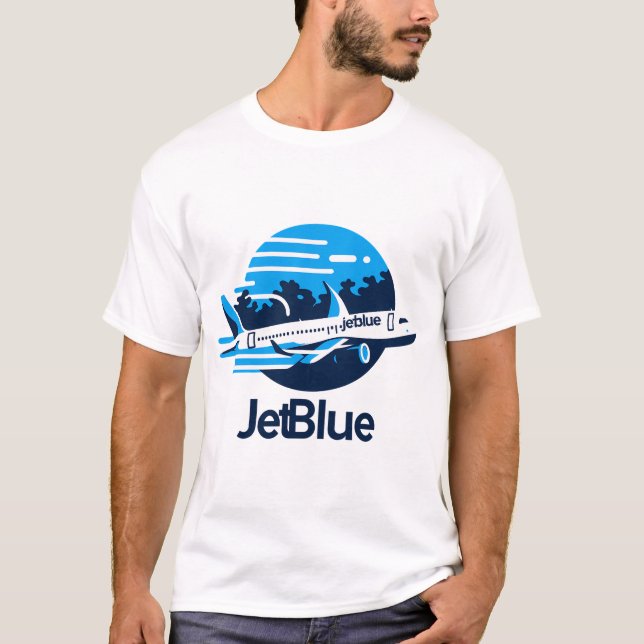Camiseta Jetblue Airbus (Frente)