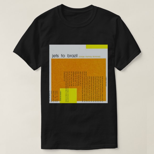 Camiseta Jets To Brazil - Orange Rhyming Dictionary Classic (Frente do Design)