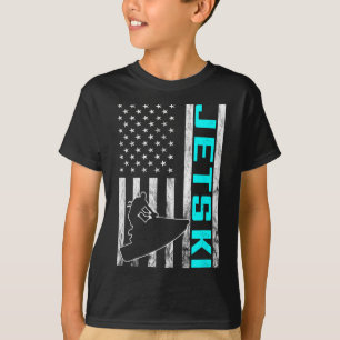Camiseta Jetski Jet Ski Jet Skier American Usa Jet Skiing W