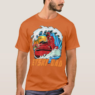 Camiseta Jetski Pai, Pai Dia de os pais Jetski Rider Água J