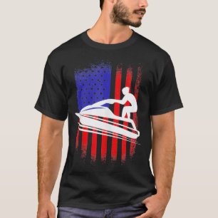 Camiseta JetSki USA Jet Skiing America Flag Jet Ski Lovers