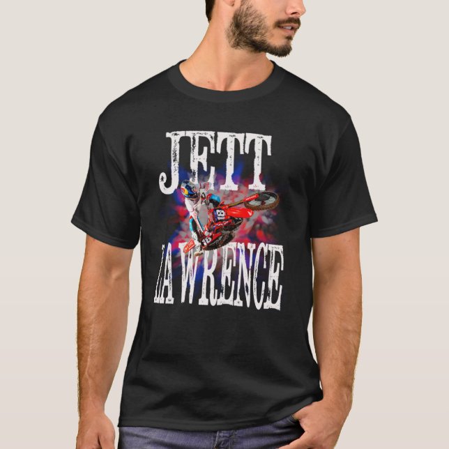 Camiseta Jett Lawrence 250 líder campeão SX MX Champ Moto (Frente)