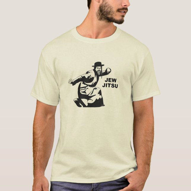 Camiseta Jew Jitsu T-Shirt | Presentes do Bar judeu Mitzvah (Frente)