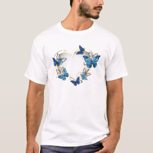 Camiseta Jewelry Heart with Butterflies Morpho