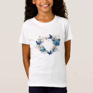 Camiseta Jewelry Heart with Butterflies Morpho
