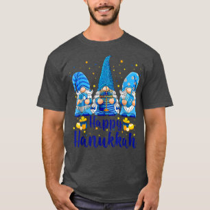 Camiseta Jewie Gnomie Happy Hanukkah Gnomo