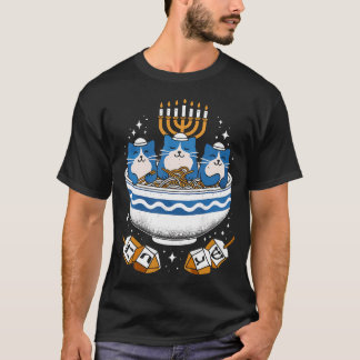 Camiseta Jewish Cats Ramen Funny Kitten Hanukkah s Chanuka