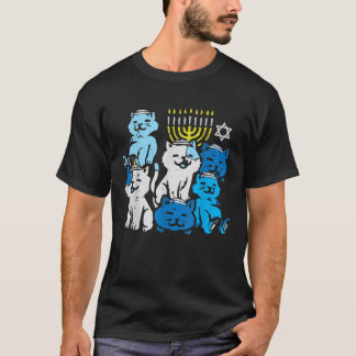 Camiseta Jewish Cats Ramen Kitten Anime Hanukkah Pajamas Ch