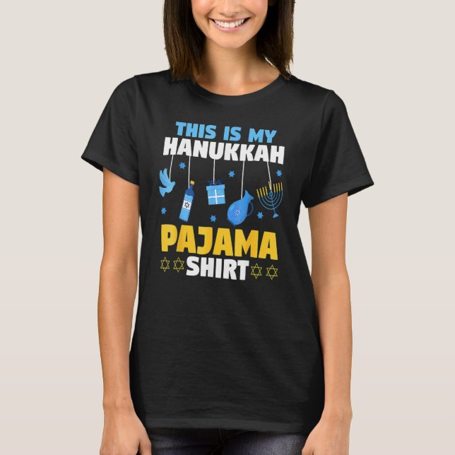 Camiseta Jewish Festival Of Lights This Is My Hanukkah Paja (Frente)