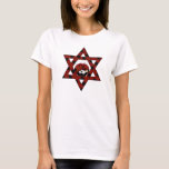 Camiseta Jewish Ladybug Star de David<br><div class="desc">Estrela Vermelha de David com bolinhas pretas e uma pequena joaninha.</div>