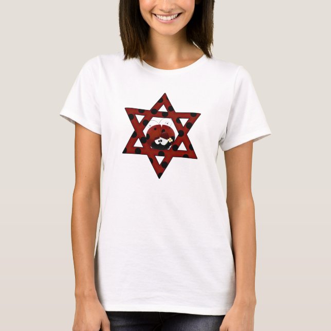 Camiseta Jewish Ladybug Star de David (Frente)