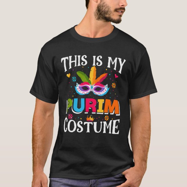 Camiseta Jewish This Is My Purim Costume Decorations Happy  (Frente)