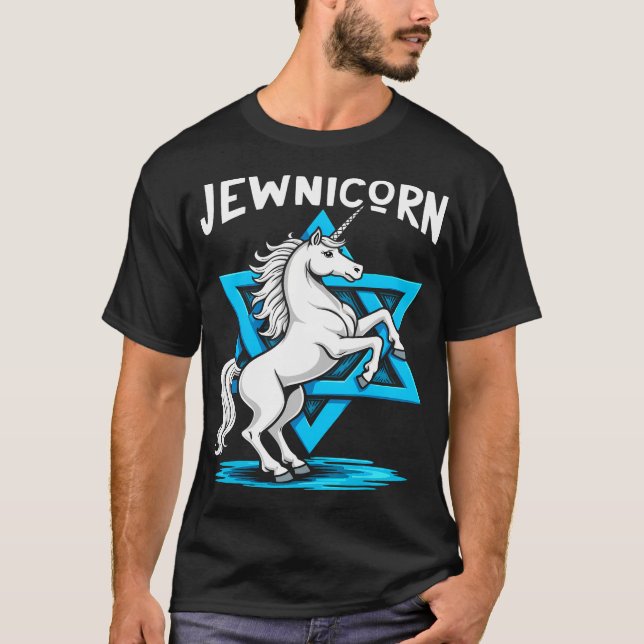 Camiseta Jewnicorn Funny Jewish (Frente)