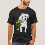 Camiseta JewPoodle Dog Menorah Hanukkah Pajamas Chanuka<br><div class="desc">Pegue esta divertida T-Shirt Cachorro Judeu como presente de Hanukkah para seu amigo judeu ou membro da família! Gire seu sonho vestindo este pijama Chanukah Jew PJs Hebraico de Natal para homens,  mulheres,  crianças,  meninas,  meninos e tenham uma Hannukah feliz</div>