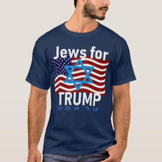Camiseta Jews forrump American Flag Star of David Hebrew Su