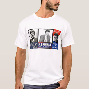 Camiseta JFK em 1946, 1952 e 1960