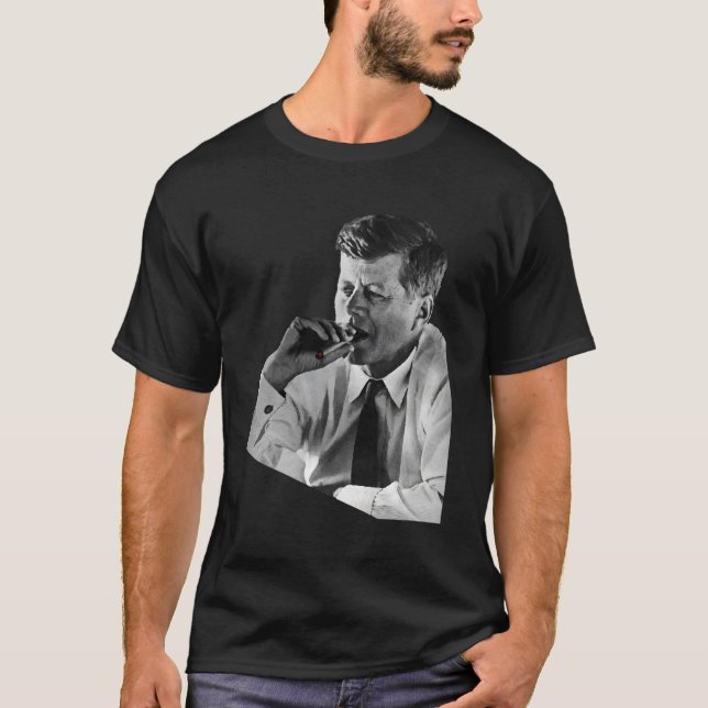 Camiseta Jfk John F Kennedy Cigar Smoker (Frente)