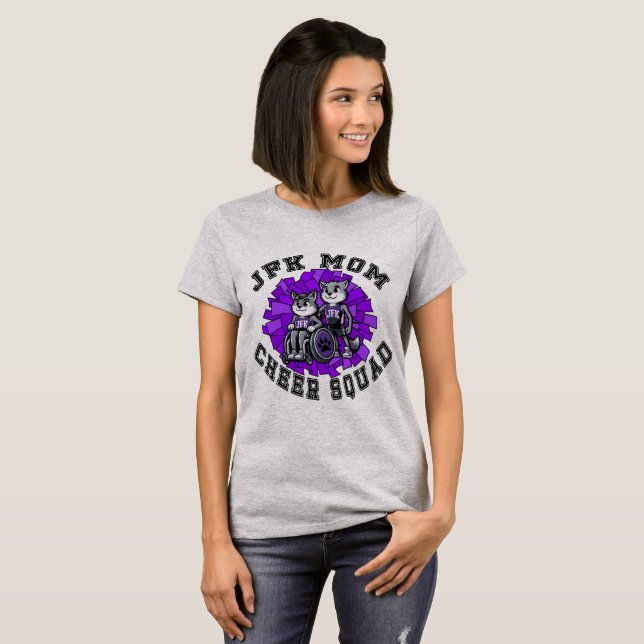 Camiseta JFK Mãe Cheer Squad (Frente Completa)