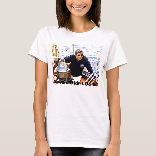 Camiseta jfk-manofsea-sailing-maine-8-12-62, Oswald Didn… (Frente)