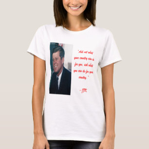 Camiseta JFK & Perguntar sem Cotação