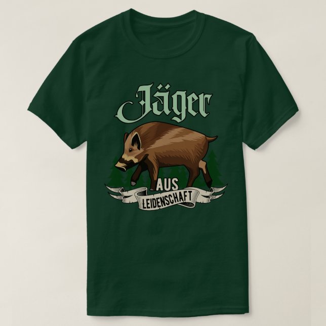 Camiseta Jger aus Leidenschaft Jagd Geschenk (Frente do Design)