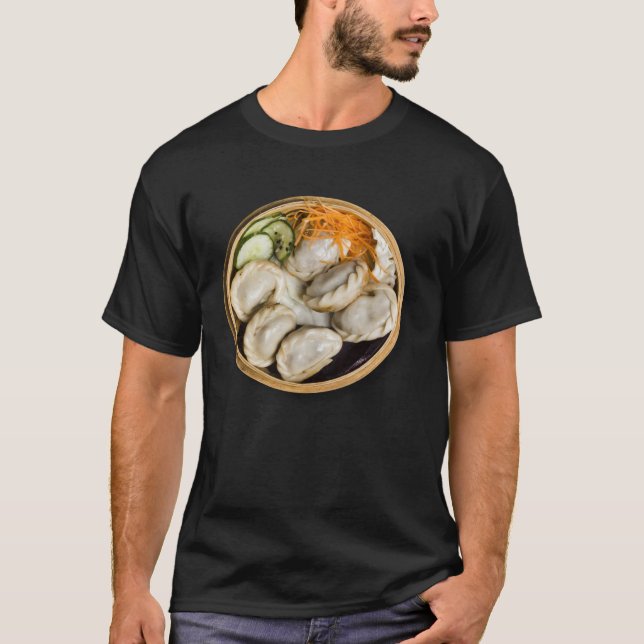 Camiseta Jiaozi Gyoza Asian Food Last Minute Halloween ON B (Frente)