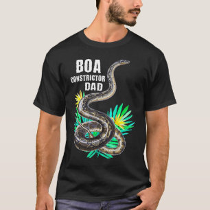 Camiseta Jiboia Pai Folhas Tropicais Cobra