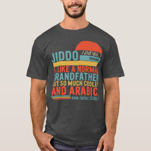 Camiseta Jiddo Noun Definição Avô Árabe Pai D