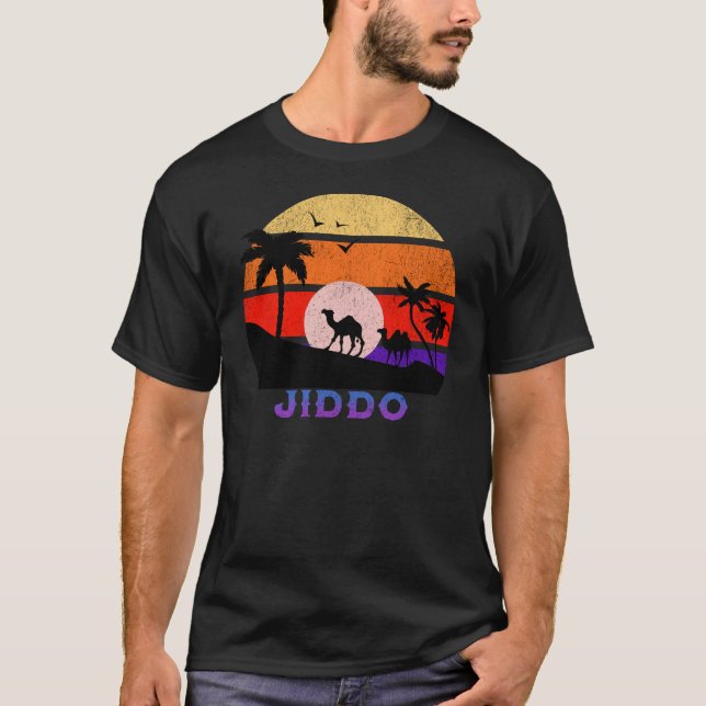 Camiseta Jiddo Retro Sunset Ocean Avô (Frente)