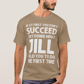 Camiseta JILL Nome Personalizado Aniversário Natal Divertid