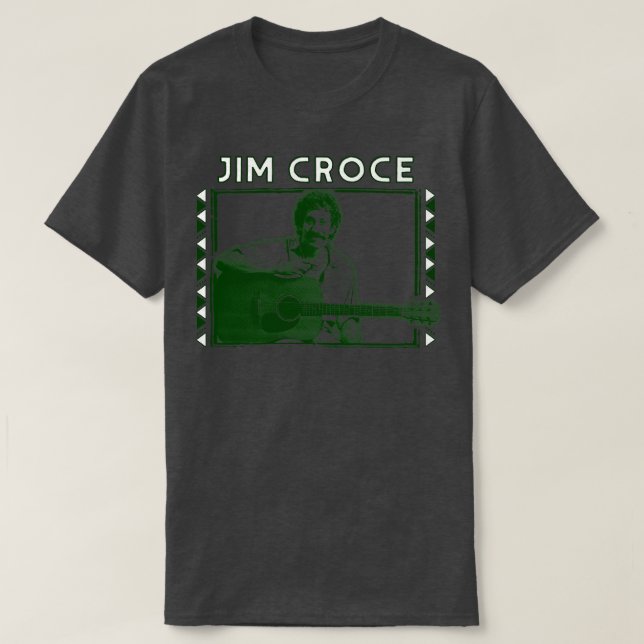 Camiseta Jim Croce Retro Fan Trabalho de arte Design (Frente do Design)