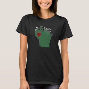 Camiseta JIM FALLS Wisconsin WI EUA Cidade Estado Lembrança
