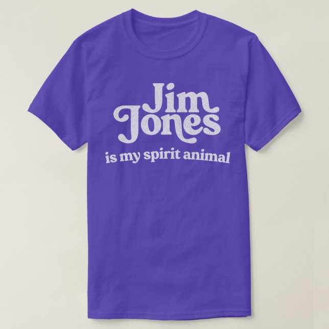 Camiseta Jim Jones É O Meu Animal Espirituoso (Frente do Design)