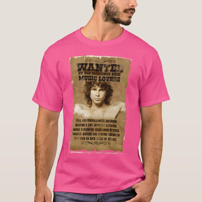 Camiseta Jim Morrison Queria Poster (Frente)