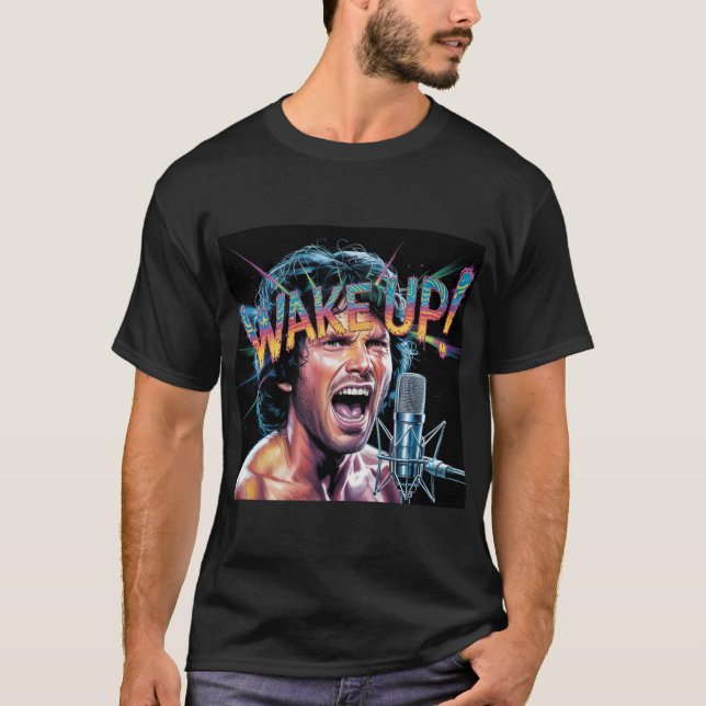 Camiseta Jim Morrison "Wake Up!" Tee Shirt (Frente)