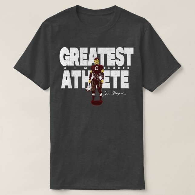 Camiseta Jim Thorpe O Maior Atleta TShirt (Frente do Design)