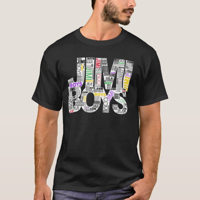 Camiseta jimiboys dos homens (Frente)