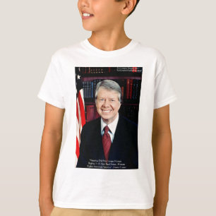Camiseta Jimmy Carter "Human Rights" Citação Oferece Cartõe