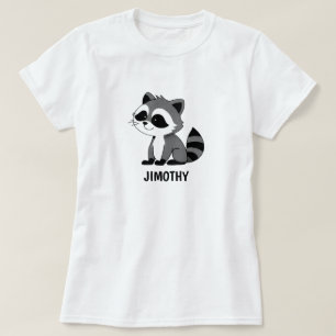 Camiseta Jimothy Guaxinim Fofo Amante de Animais de Estimaç
