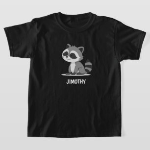 Camiseta Jimothy Guaxinim Fofo Amante de Animais de Estimaç
