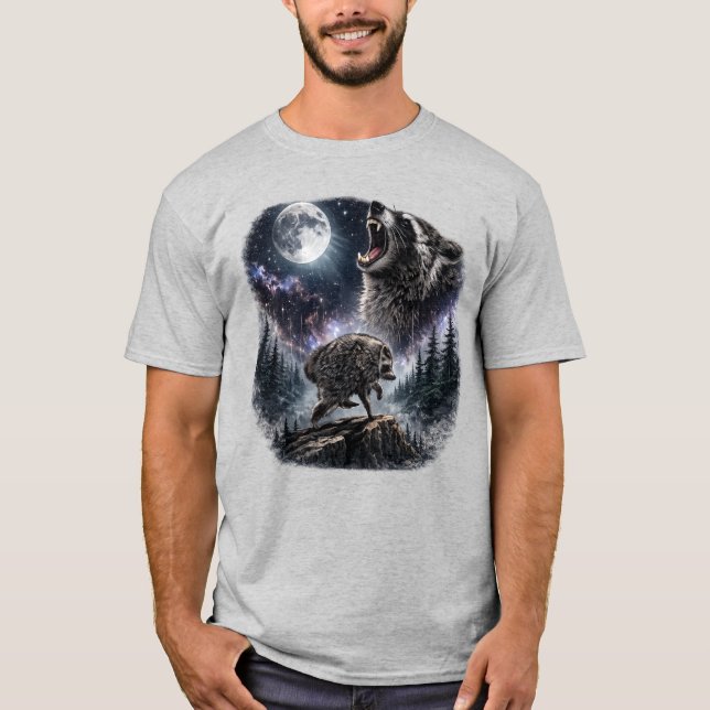 Camiseta Jimothy o Guaxinim Viral de Seattle Strut Lua (Frente)