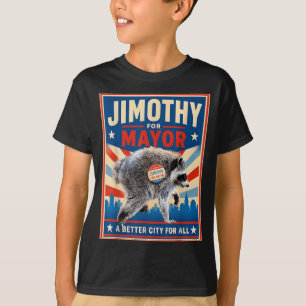 Camiseta Jimothy Para Prefeito Jimothy Guaxinim Di