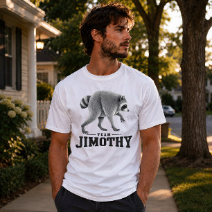 Camiseta Jimothy Viral Guaxinim Roupa Divertida de Animais