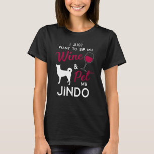 Camiseta Jindo Dog Wine Owday de Natal