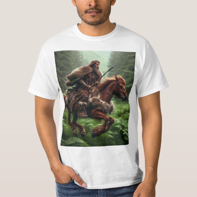 Camiseta Jinete Astur: Guardian del Camino (Frente)